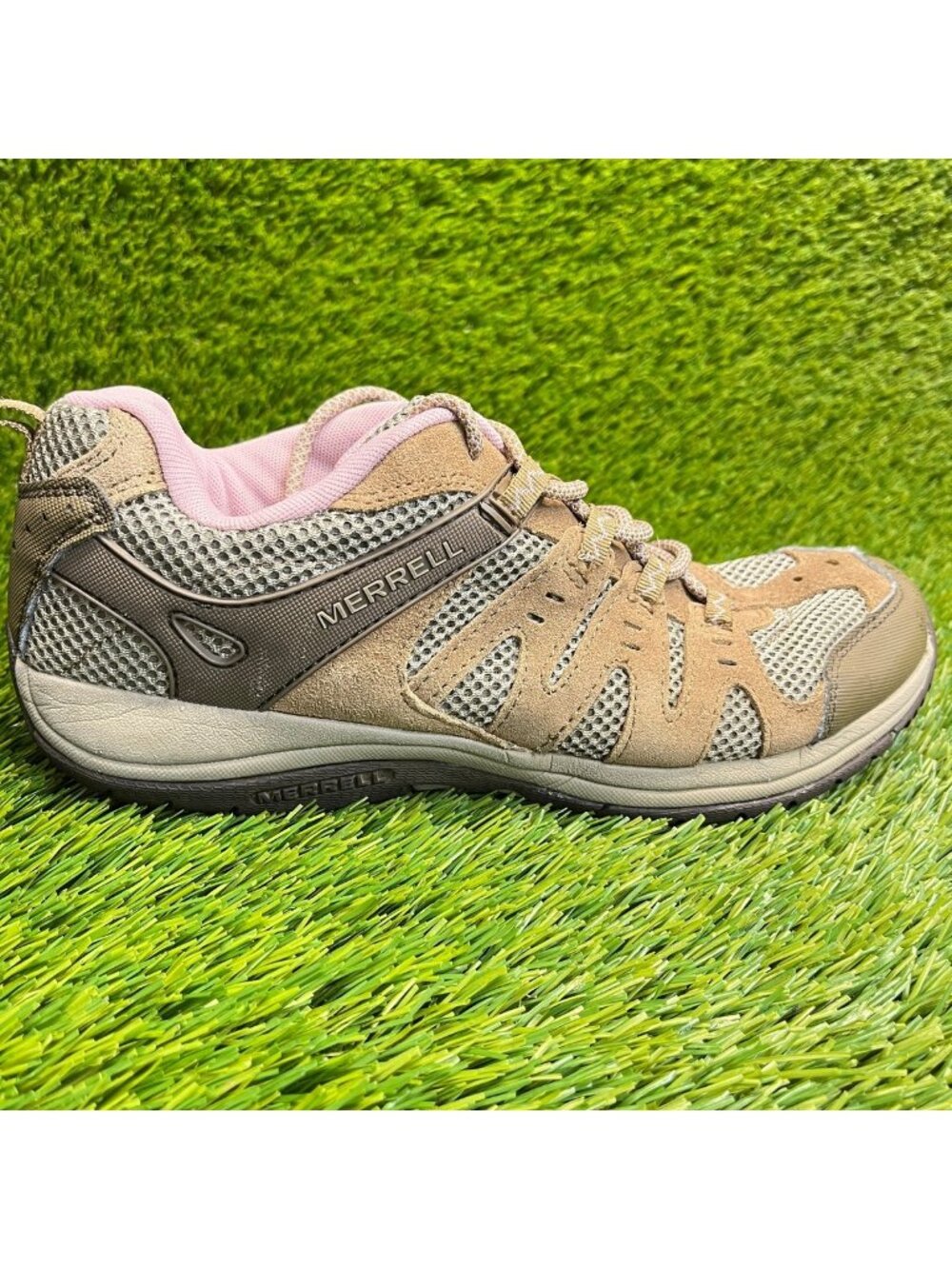 Merrell Zeolite Accent Womens Size 10 Brown Pink Trail Hiking Shoes Sneakers